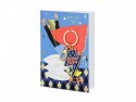 Carte avec porte-clés Super Hero, 12x16cm