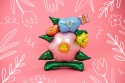 Ballon en Mylar debout Fleurs, 81.5x87cm, mélange