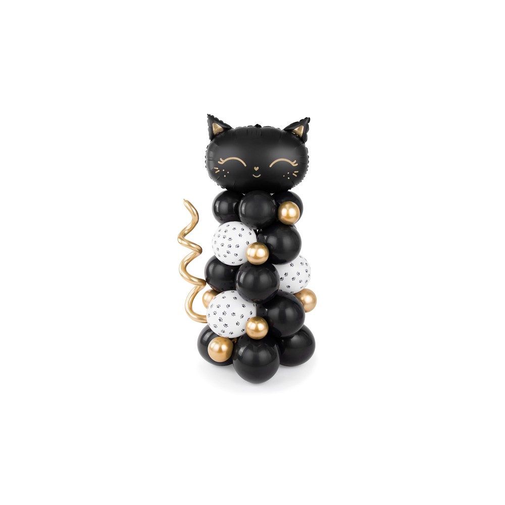 Bouquet de ballons - Chat, noir, 83x140cm