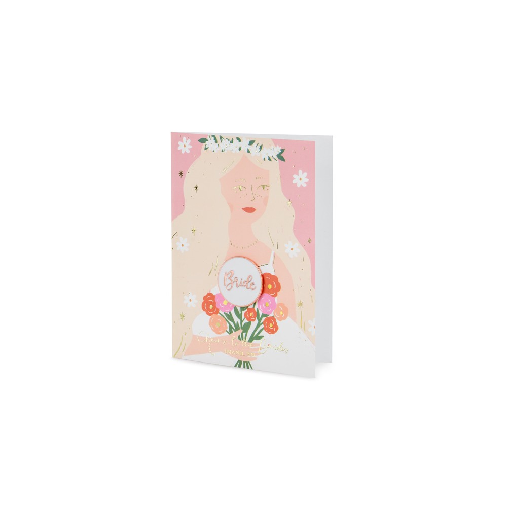 Carte d'épingle Bride, 10.5x15 cm