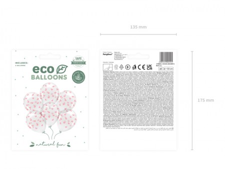 Ballons Eco 33 cm, coeurs,...