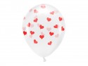 Ballons Eco 33 cm, Cœurs, transparent