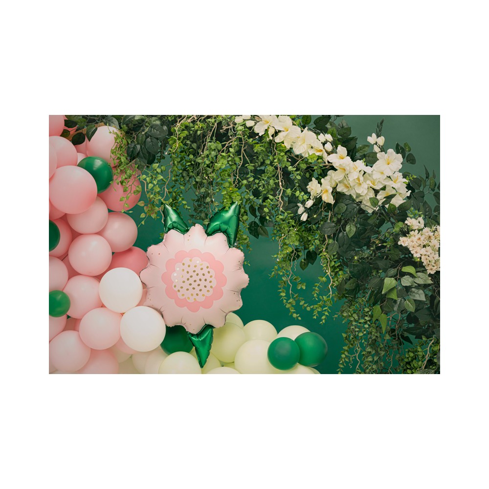 Ballon en aluminium Fleur, 70x62 cm, mélange