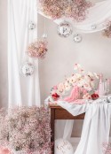 Toppers de gâteau Fleurs, mélange, 13-14.5 cm