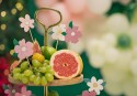 Toppers de gâteau Fleurs, mélange, 13-14.5 cm