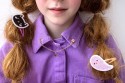 Broche de col de chemise Boule de cristal\n