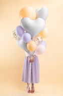 Ballon en aluminium Cœur, 75x64,5 cm, blanc