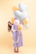 Ballon en aluminium Cœur, 75x64,5 cm, blanc