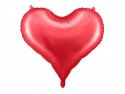 Ballon en aluminium Cœur, 75x64,5 cm, red