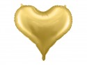 Ballon en aluminium Cœur, 75x64,5 cm, or