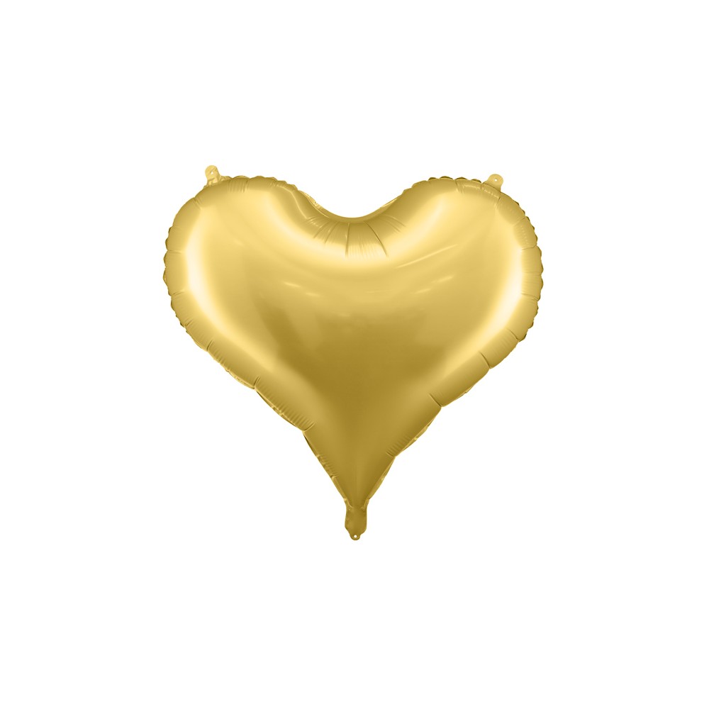 Ballon en aluminium Cœur, 75x64,5 cm, or