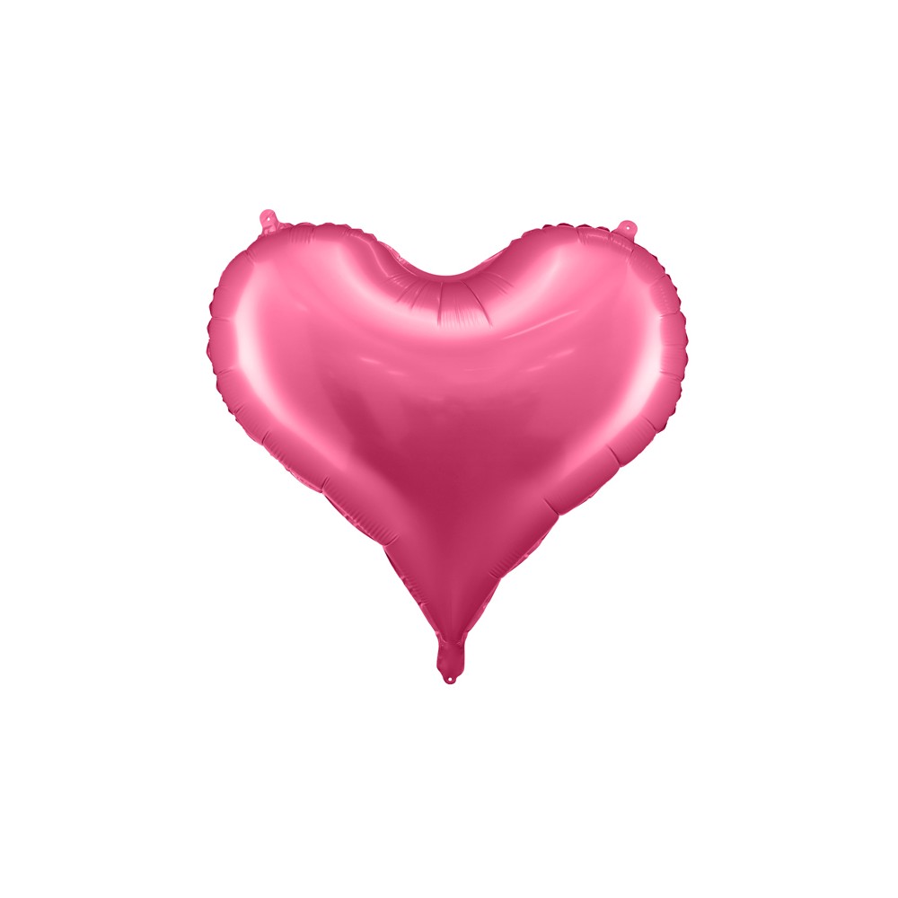 Ballon en aluminium Cœur, 75x64,5 cm, rose