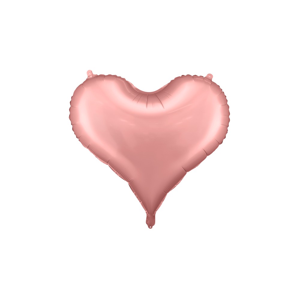 Ballon en aluminium Cœur, 75x64,5 cm, rose clair
