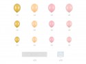 Guirlande de ballons avec cadre en forme de coeur, rose, 160cm