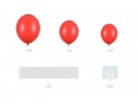 Guirlande de ballons avec cadre en forme de cœur, rouge, 160 cm
