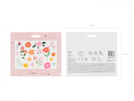 Tatouage temporaire Fleurs,...