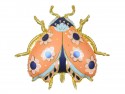 Ballon en aluminium Coccinelle, 87x75 cm, mélange de couleurs