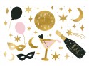 Tatouage temporaire New Year's Eve, mix