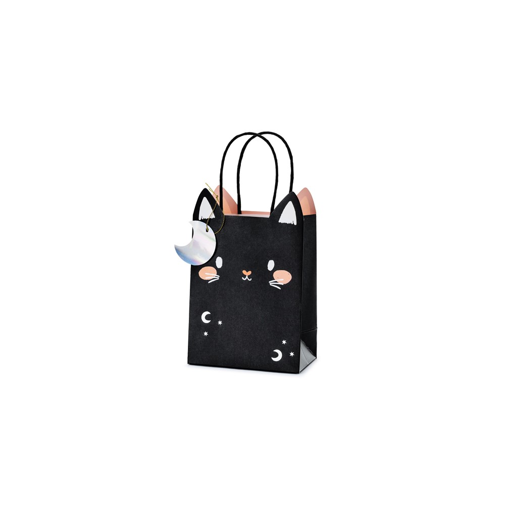 Sac cadeau Chat, mix, 8x14x18 cm