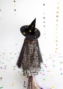Chapeau de sorciere, noir