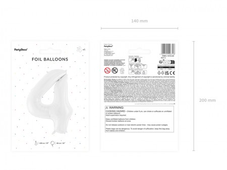 Ballon en aluminium Chiffre...