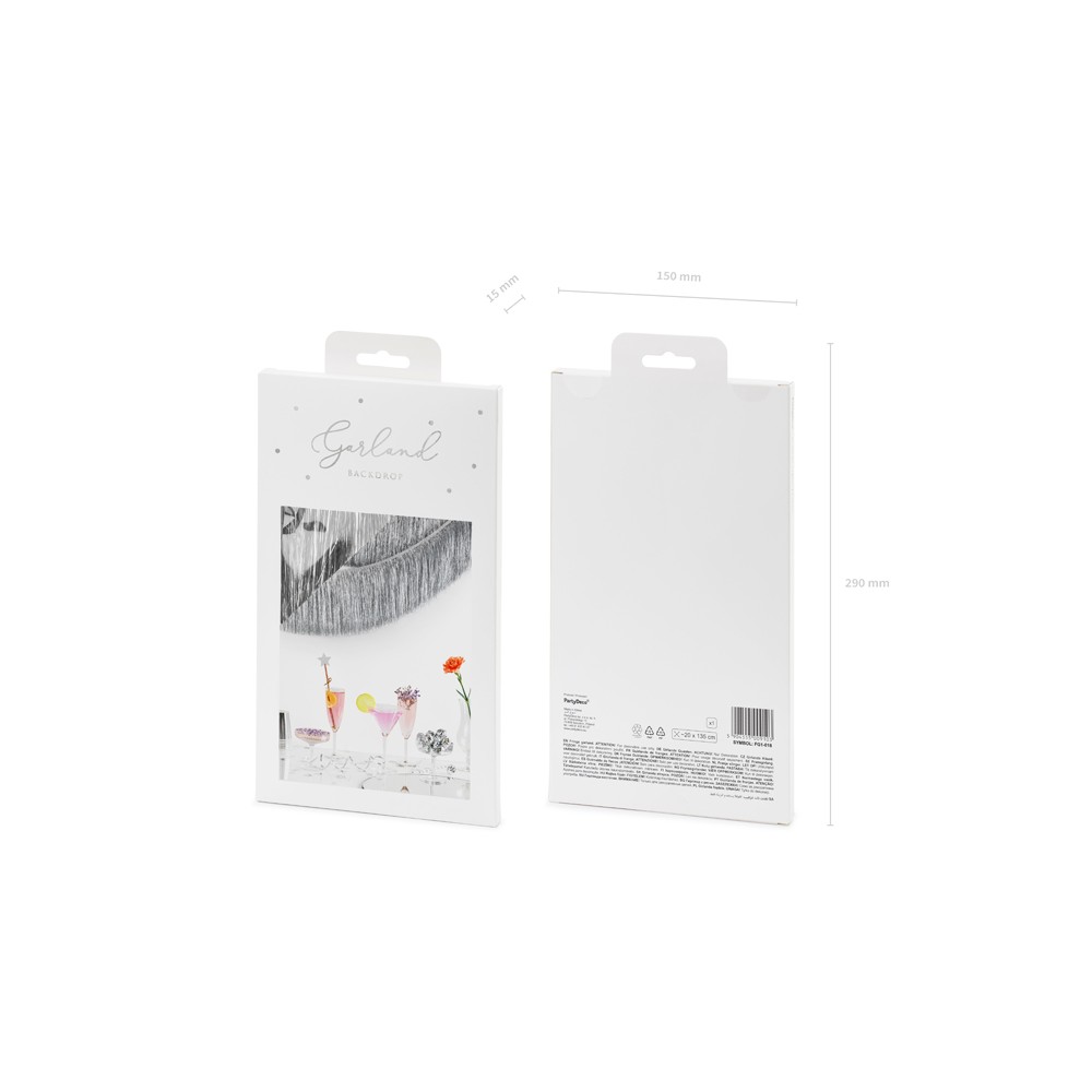 Guirlande de franges, argent