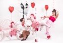 Ballon en aluminium Coeur ''Kocham Cię'', 45 cm, mélange de couleurs