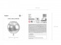 Ballon en aluminium rond Pastille 45 cm, argent