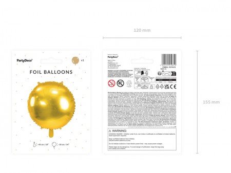 Ballon en aluminium rond...
