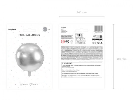 Ballon en aluminium rond...