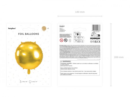 Ballon en aluminium rond...