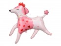 Ballon en aluminium Caniche, 119x108 cm, mélange de couleurs