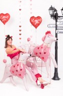 Ballon en aluminium Caniche, 119x108 cm, mélange de couleurs