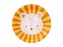 Assiettes d'anniversaire Lion, mélange de couleurs, 18 cm
