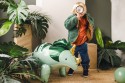 Ballon en aluminium Triceratops, 101 x 60.5cm, vert