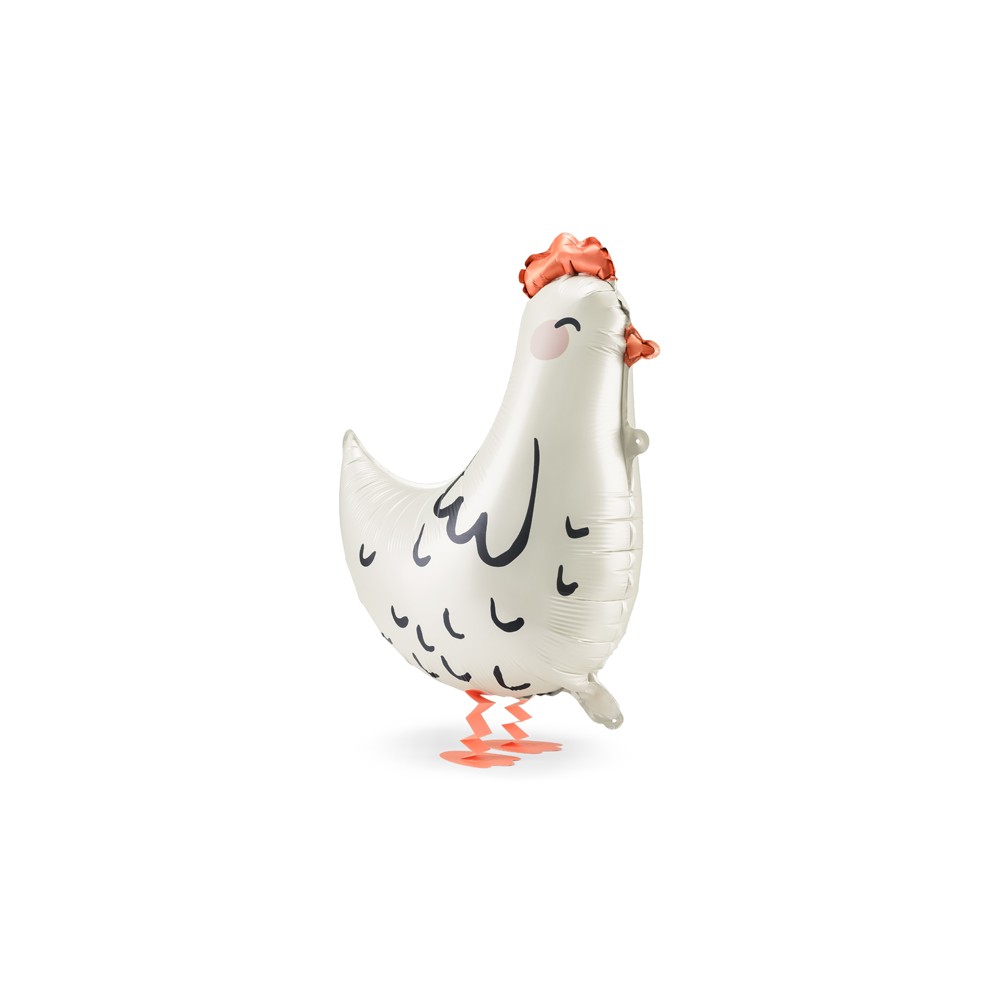 Ballon en aluminium Poule, 48x60 cm, mélange de couleurs