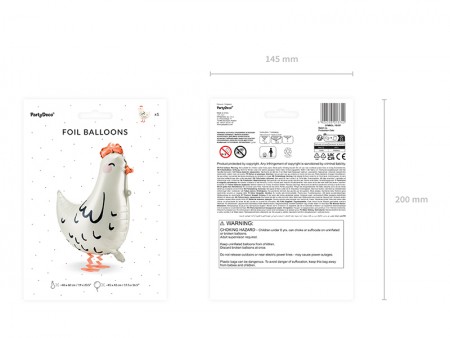 Ballon en aluminium Poule,...