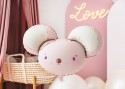Ballon en aluminium Souris, 96x64 cm, rose vif