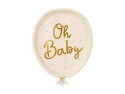 Assiettes d'anniversaire Oh baby, 17.5x22 cm