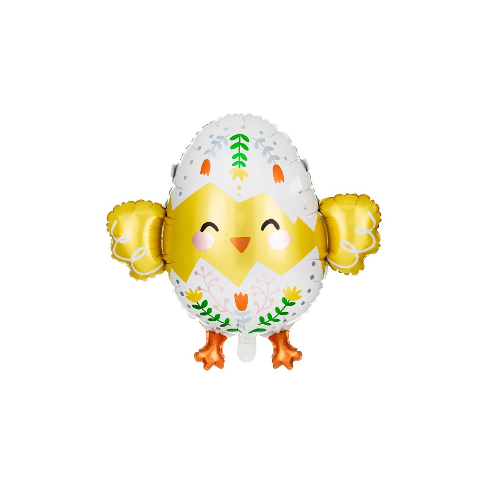 Ballon en aluminium Poussin, 78.5x64.5 cm, mélange de couleurs
