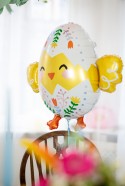 Ballon en aluminium Poussin, 78.5x64.5 cm, mélange de couleurs