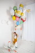 Ballon en aluminium Brebis, 87x57.5 cm, mélange de couleurs