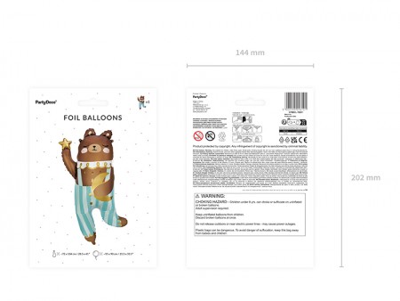 Ballon en Mylar Ours,...