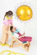 Ballon en aluminium Soleil, 90 cm, mélange de couleurs