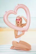 Ballon en aluminium Cadre photo Cœur, 86x83.5 cm, rose vif