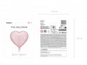 Ballon Mylar Coeur, 45cm, rose vif