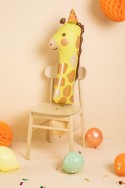 Ballon Mylar Chiffre 1 - Girafe, 48x96 cm, mélange de couleurs