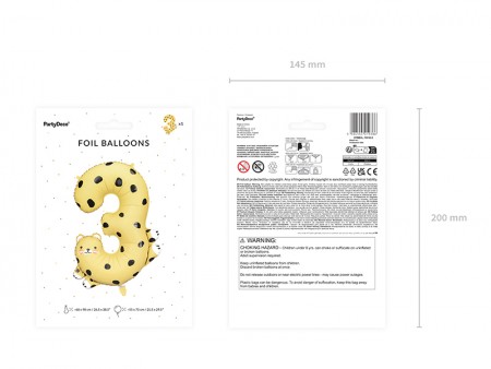 Ballon Mylar Chiffre 3 -...