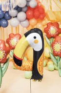 Ballon Mylar Chiffre 4 - Tucan, 68x91 cm, mélange de couleurs