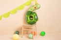 Ballon Mylar Chiffre 6 - Tortue, 75x96 cm, mélange de couleurs